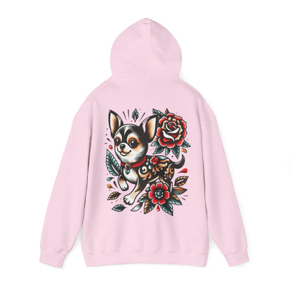 Chihuahua Floral Art Hoodie - Ink Alchemy Co.