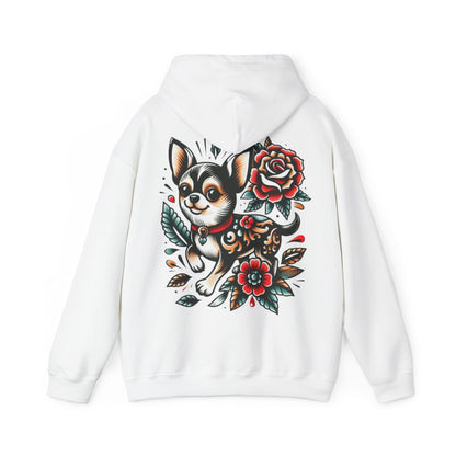 Chihuahua Floral Art Hoodie - Ink Alchemy Co.