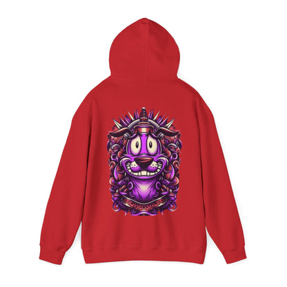 Courage Unisex Heavy Blend™ Hooded Sweatshirt - Ink Alchemy Co. with Colorful Lion Design