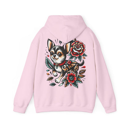 Chihuahua Floral Art Hoodie - Ink Alchemy Co.