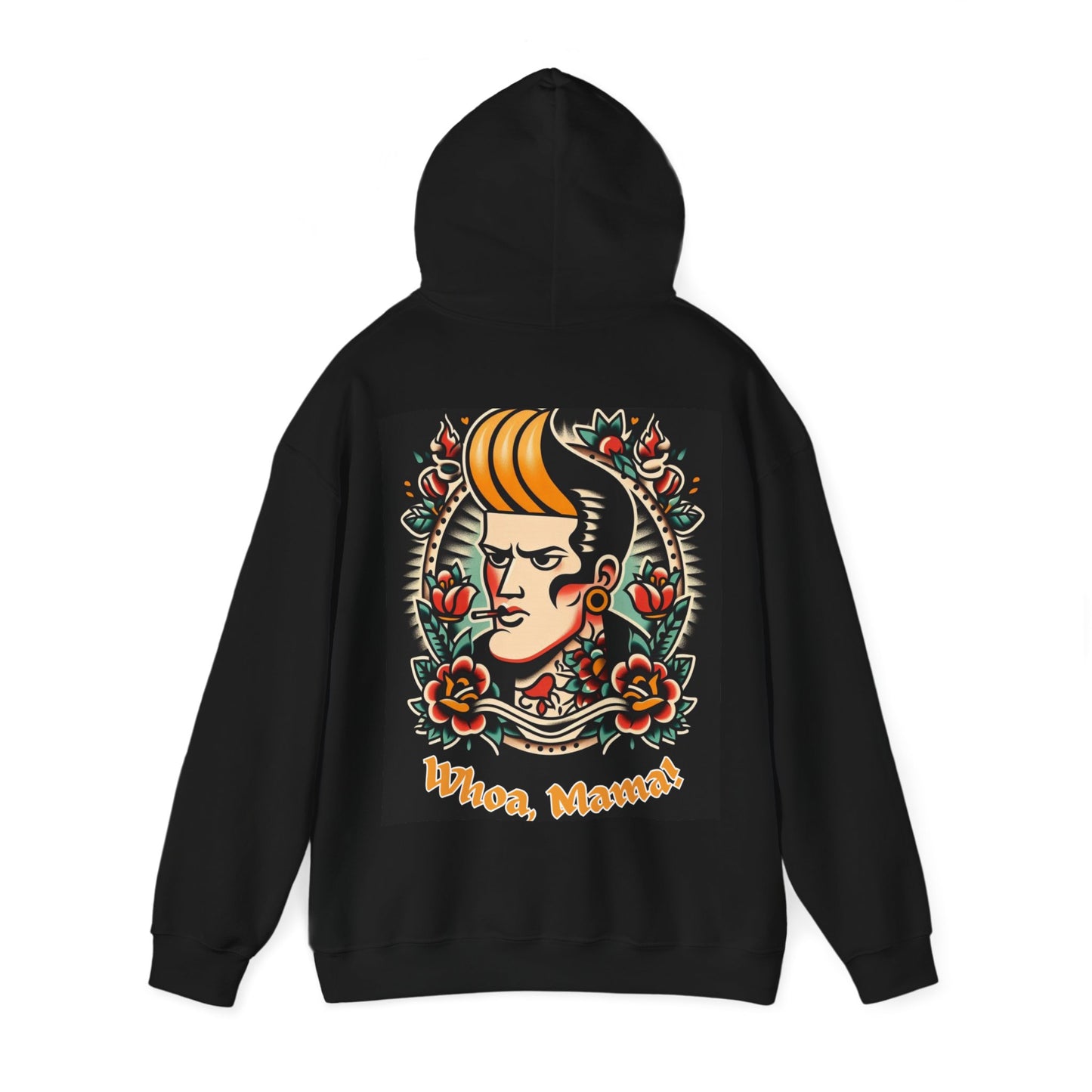 Johnny Whoa, Mama! Vintage-Inspired Unisex Hooded Sweatshirt - Ink Alchemy Co.