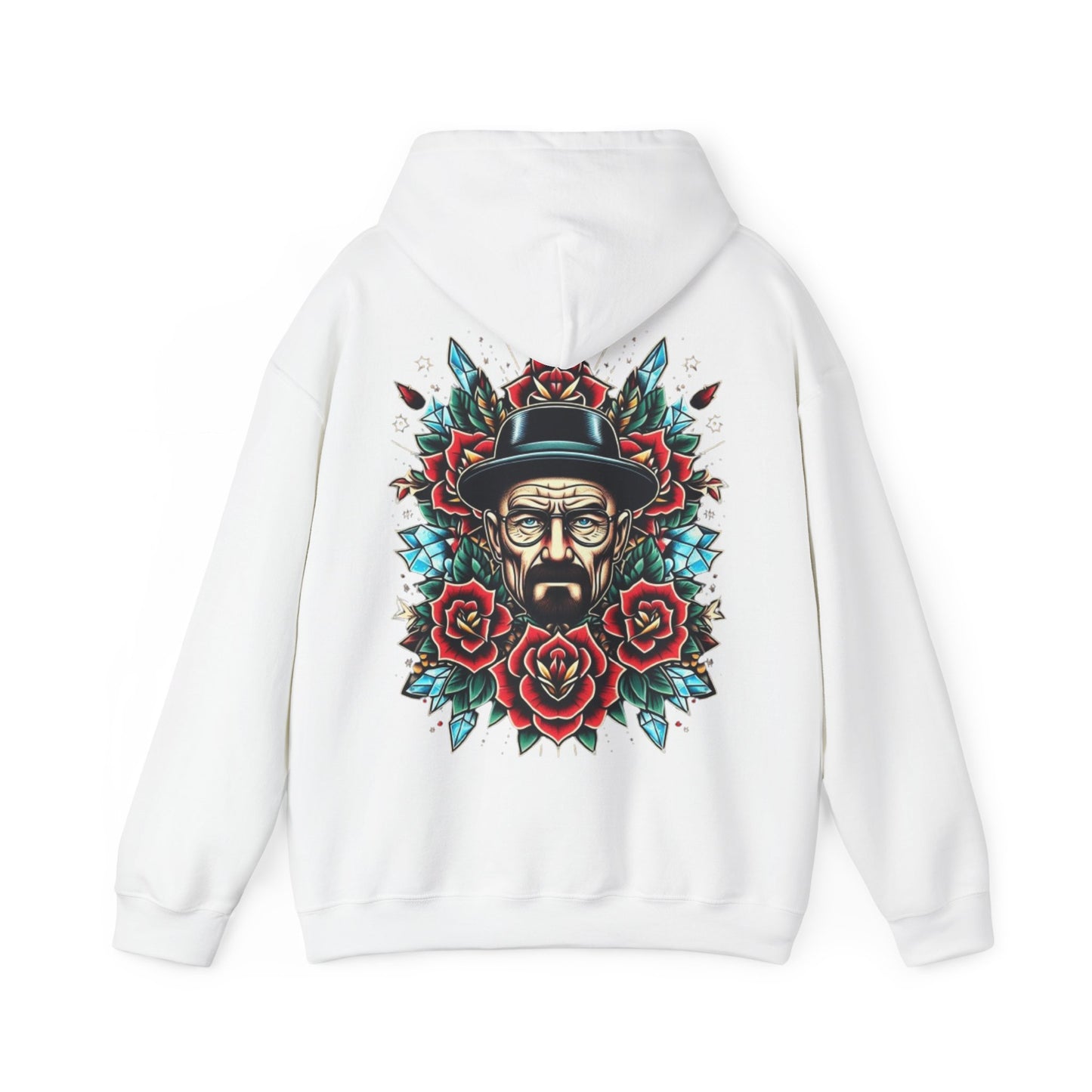 Kingpin Ink Alchemy Co. Artistic Hooded Sweatshirt | Unisex Heavy Blend with Unique Floral Design