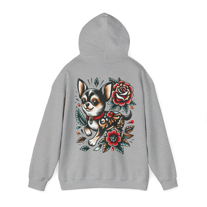 Chihuahua Floral Art Hoodie - Ink Alchemy Co.