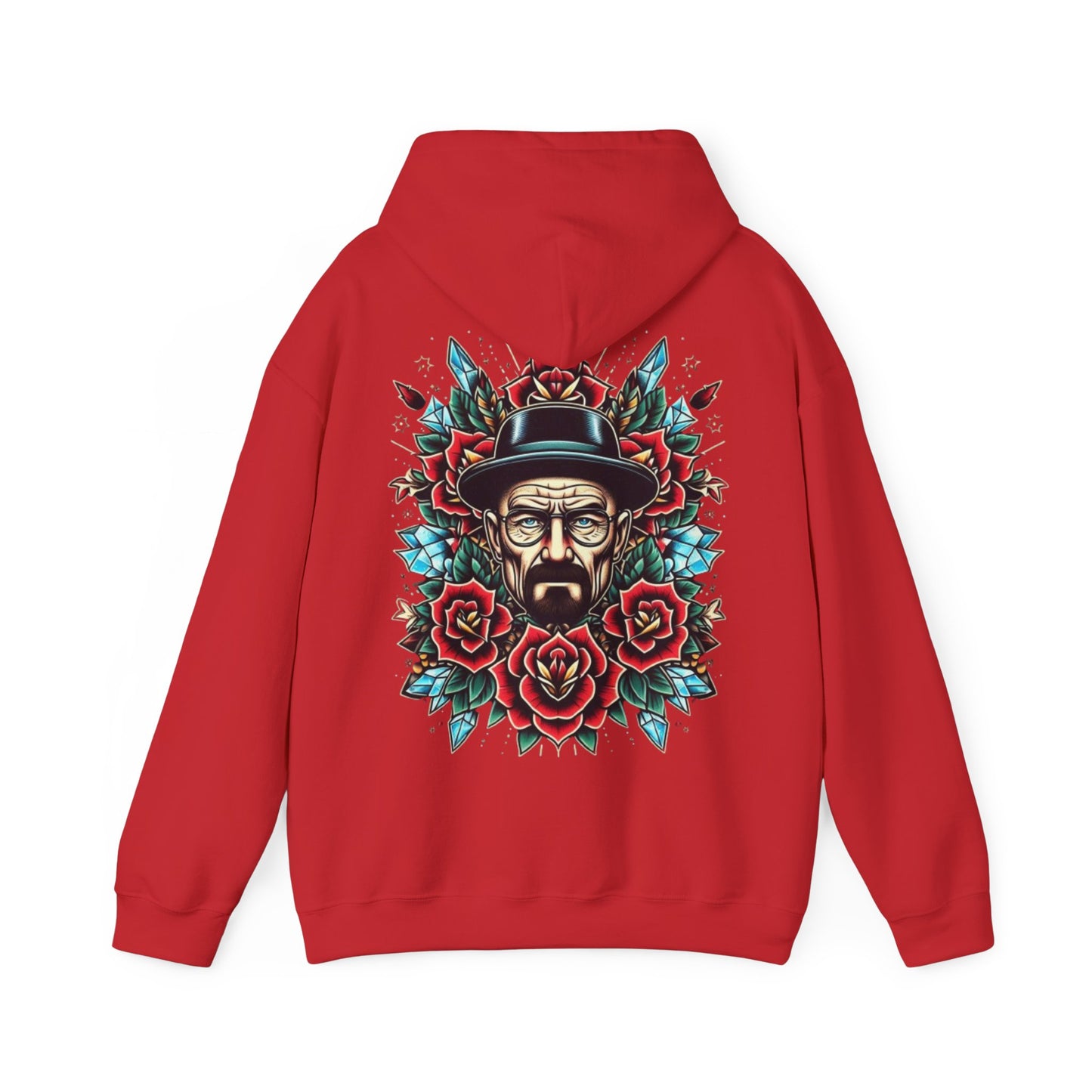 Kingpin Ink Alchemy Co. Artistic Hooded Sweatshirt | Unisex Heavy Blend with Unique Floral Design