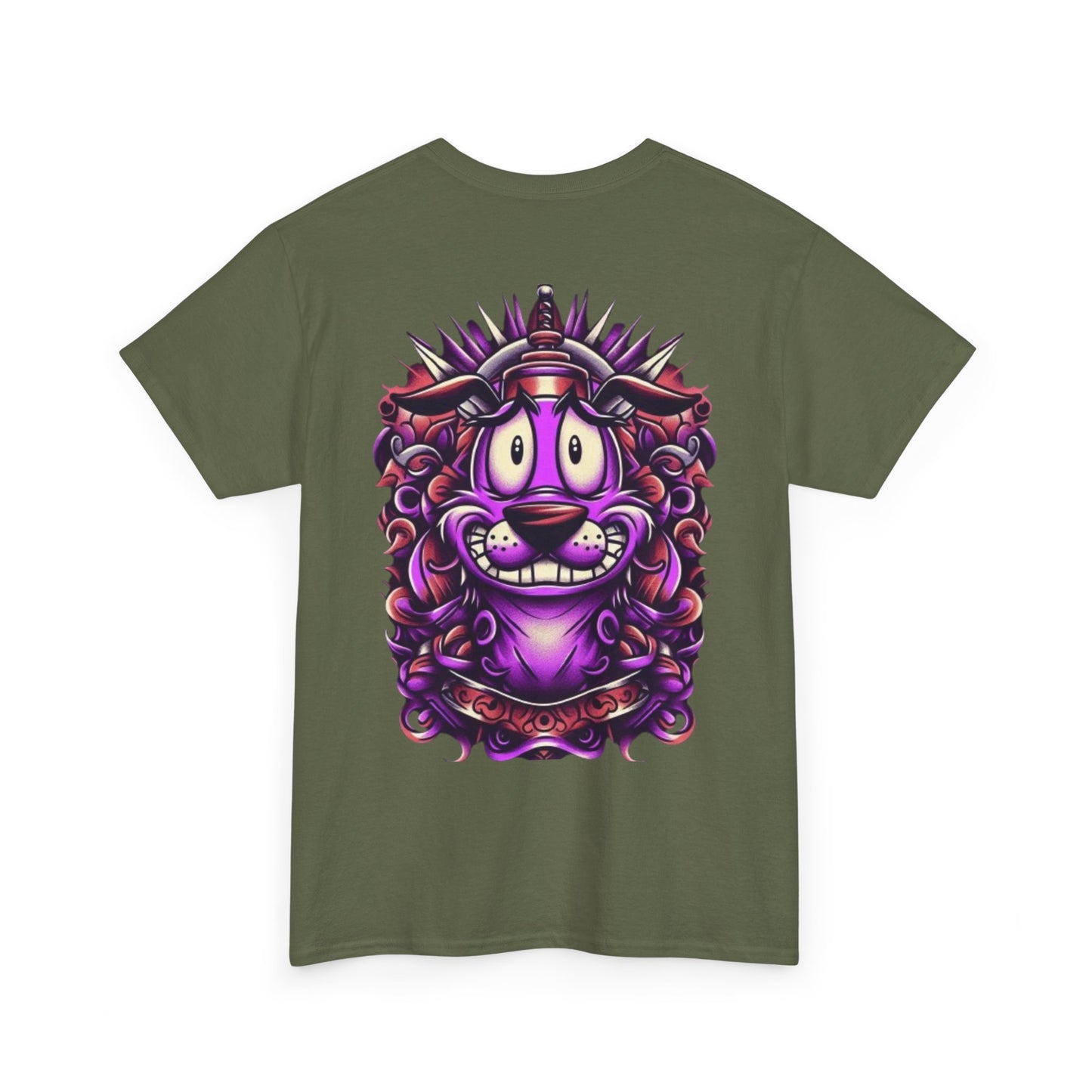 Courage Ink Alchemy Co. Unisex Heavy Cotton Tee - Colorful Lion Design Tee for Art Lovers