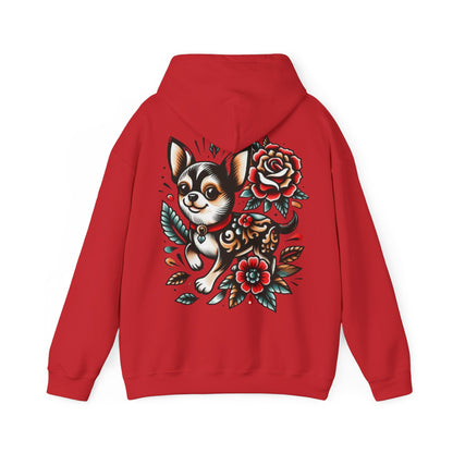 Chihuahua Floral Art Hoodie - Ink Alchemy Co.