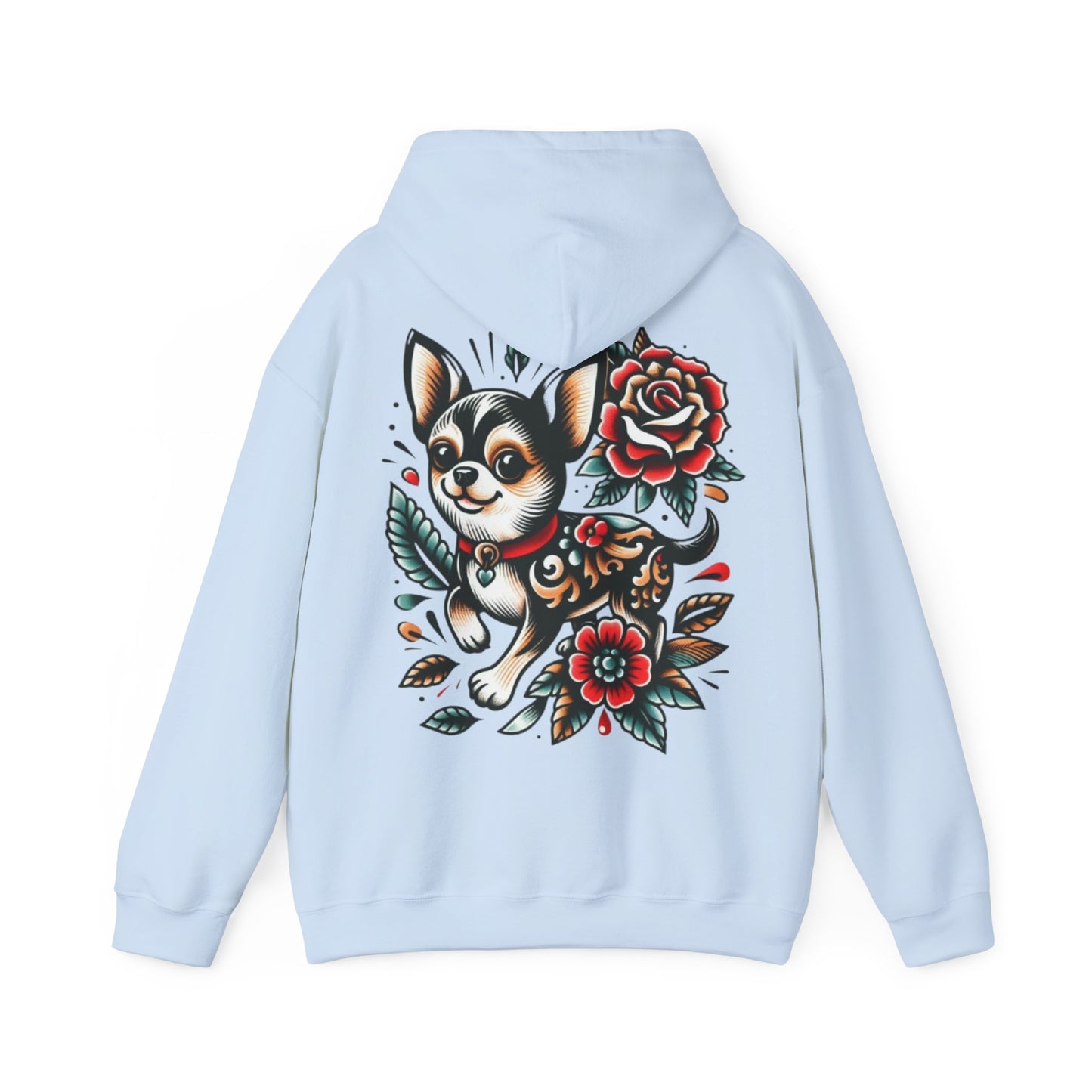 Chihuahua Floral Art Hoodie - Ink Alchemy Co.