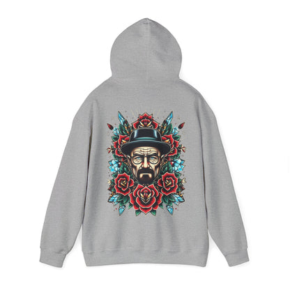 Kingpin Ink Alchemy Co. Artistic Hooded Sweatshirt | Unisex Heavy Blend with Unique Floral Design