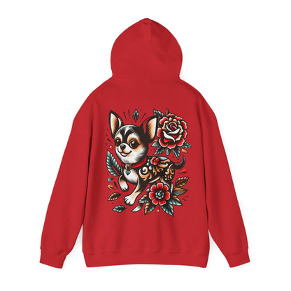 Chihuahua Floral Art Hoodie - Ink Alchemy Co.