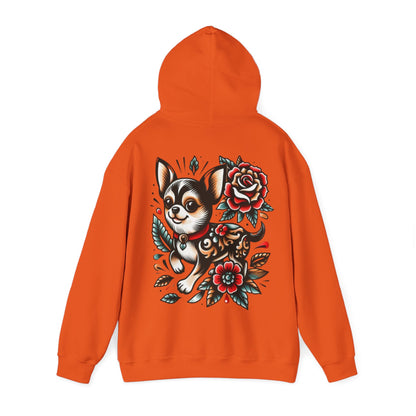 Chihuahua Floral Art Hoodie - Ink Alchemy Co.