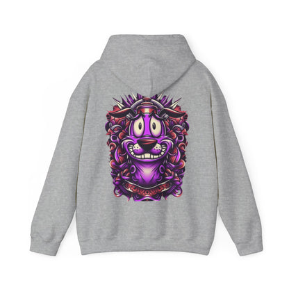 Courage Unisex Heavy Blend™ Hooded Sweatshirt - Ink Alchemy Co. with Colorful Lion Design