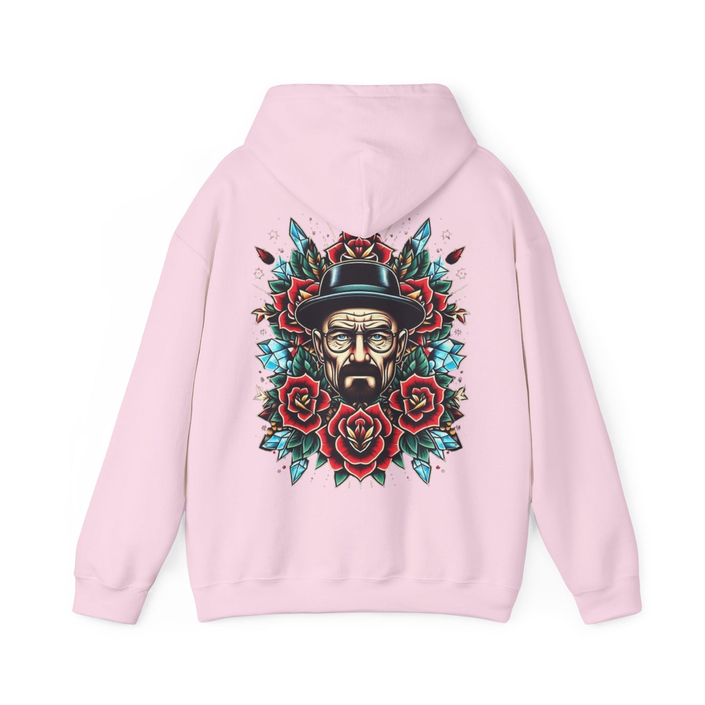 Kingpin Ink Alchemy Co. Artistic Hooded Sweatshirt | Unisex Heavy Blend with Unique Floral Design