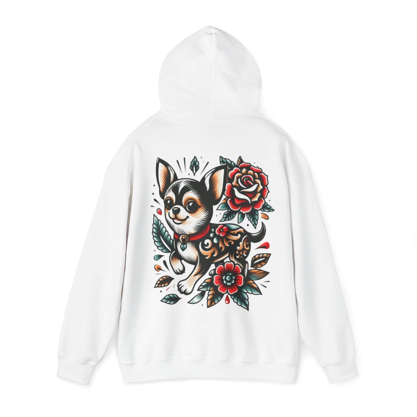 Chihuahua Floral Art Hoodie - Ink Alchemy Co.