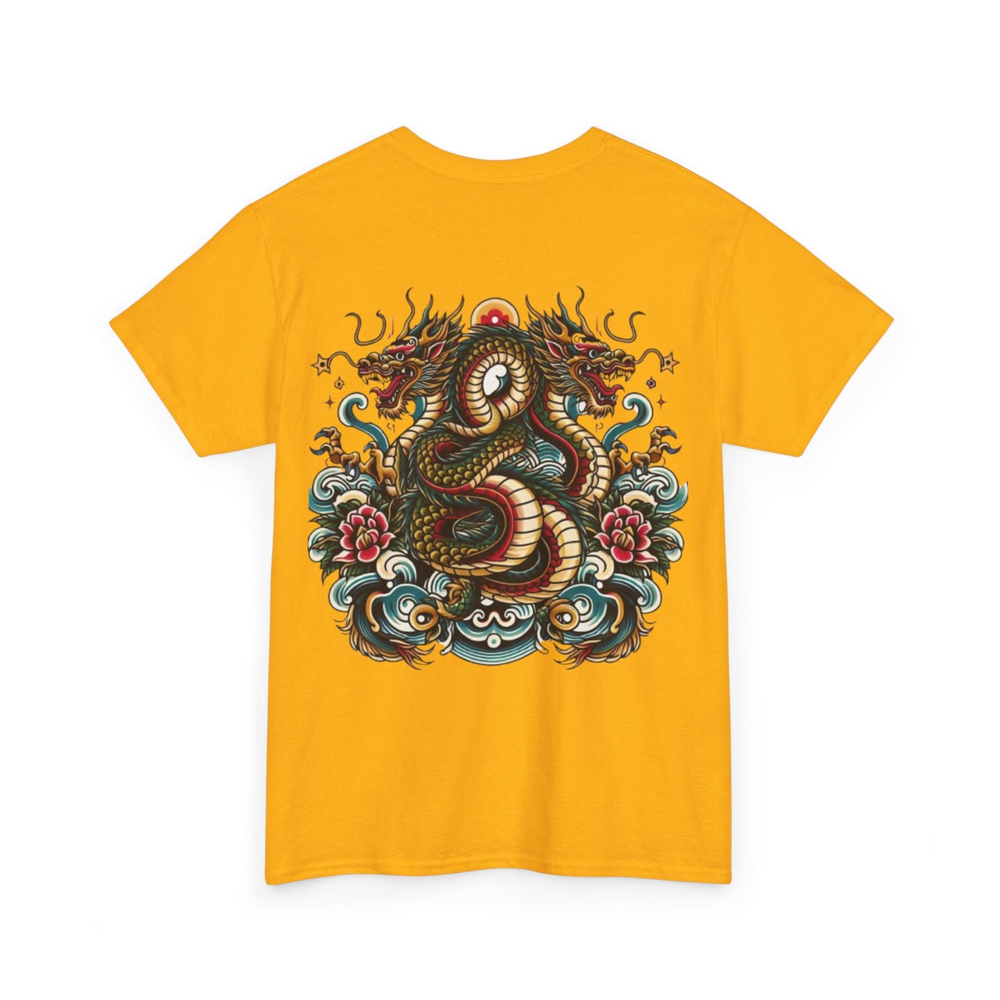 Hydra Ink Alchemy Co. Unisex Heavy Cotton Tee - Bold Dragon Graphic T-Shirt