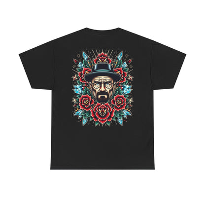 Kingpin Ink Alchemy Co. Unisex Heavy Cotton Tee - Edgy Tattoo Art Shirt with Floral Design