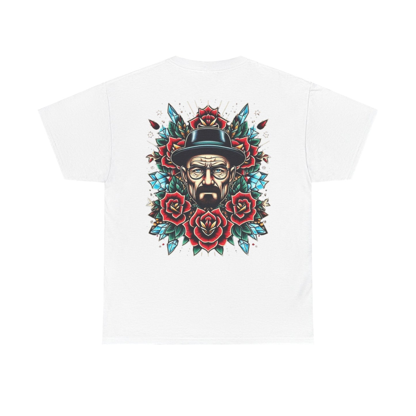 Kingpin Ink Alchemy Co. Unisex Heavy Cotton Tee - Edgy Tattoo Art Shirt with Floral Design