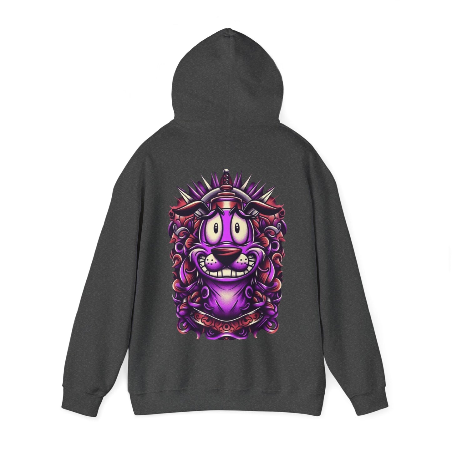 Courage Unisex Heavy Blend™ Hooded Sweatshirt - Ink Alchemy Co. with Colorful Lion Design