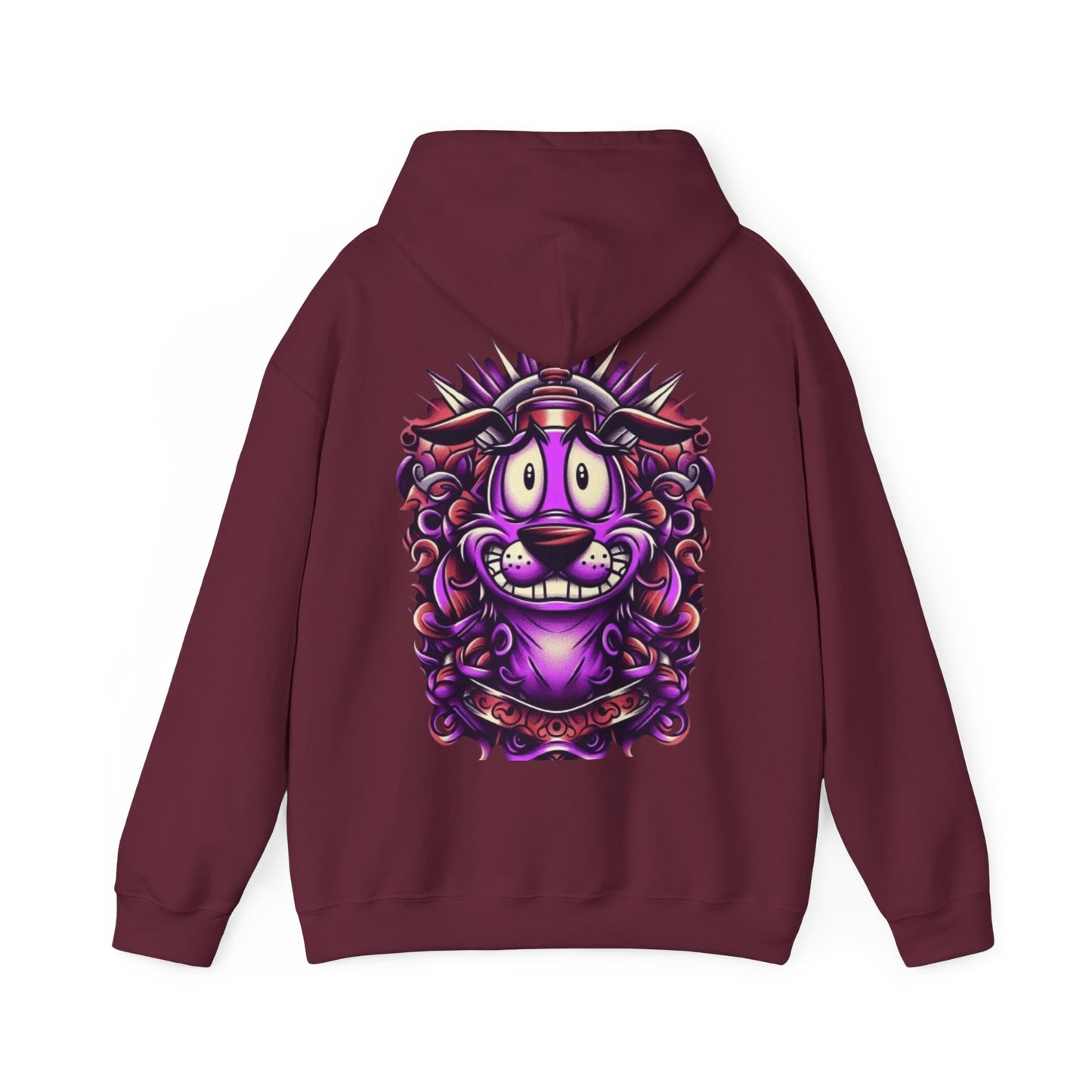 Courage Unisex Heavy Blend™ Hooded Sweatshirt - Ink Alchemy Co. with Colorful Lion Design