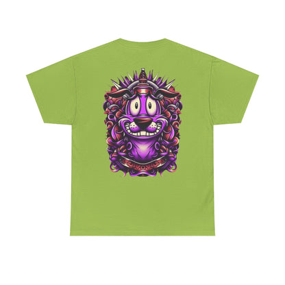 Courage Ink Alchemy Co. Unisex Heavy Cotton Tee - Colorful Lion Design Tee for Art Lovers