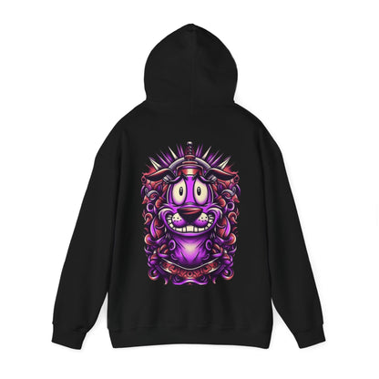 Courage Unisex Heavy Blend™ Hooded Sweatshirt - Ink Alchemy Co. with Colorful Lion Design