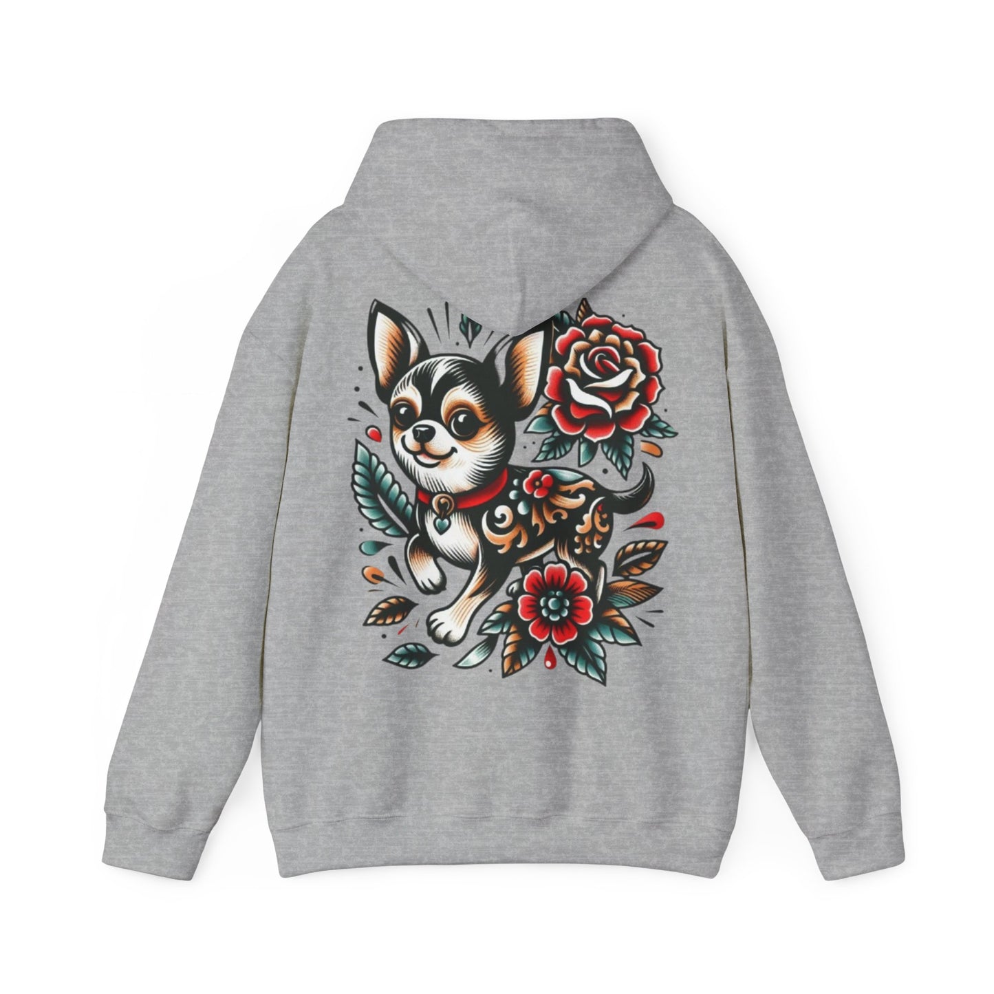 Chihuahua Floral Art Hoodie - Ink Alchemy Co.