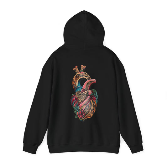 Heart Tattoo Hoodie Sweatshirt